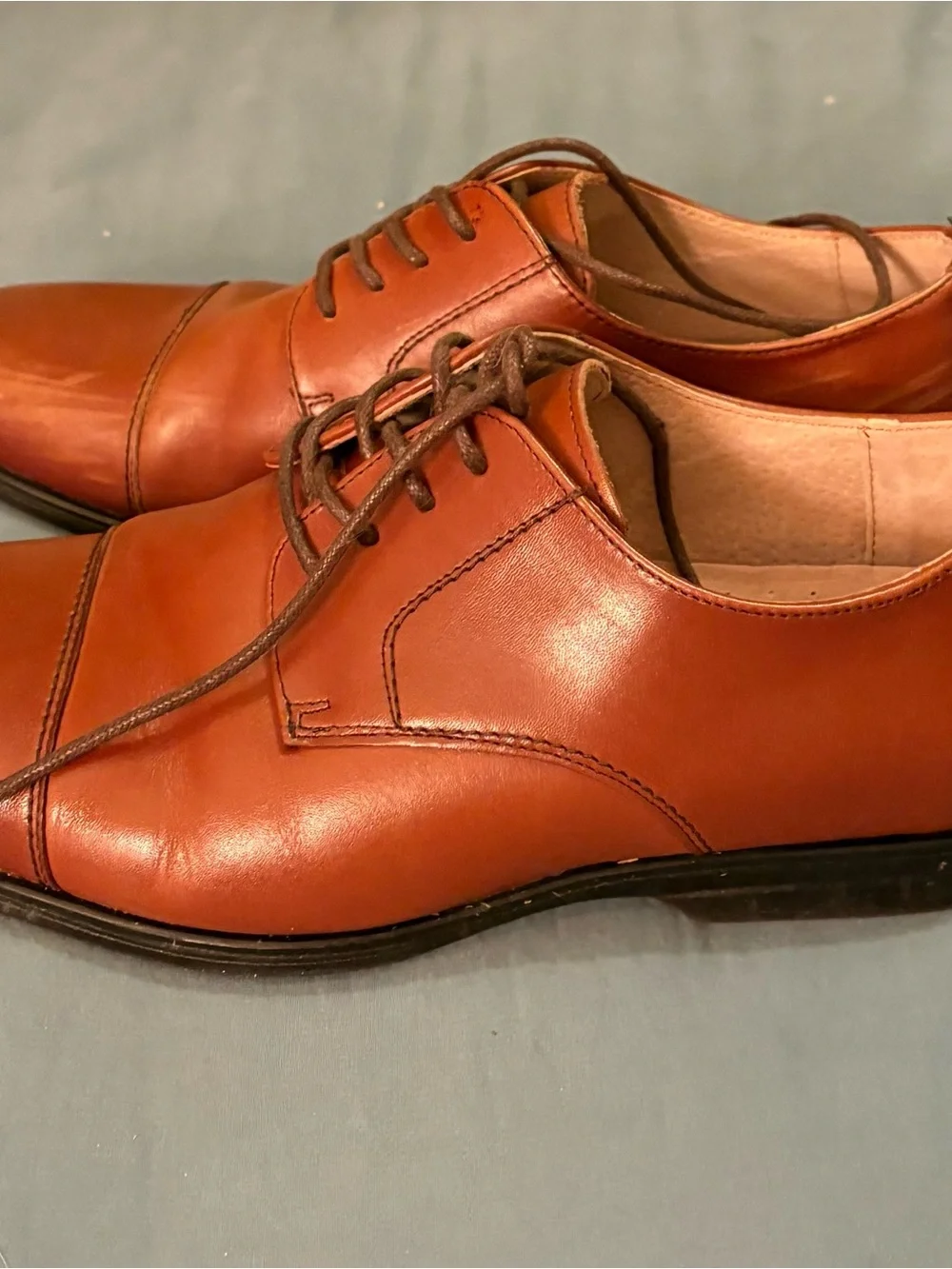 Florsheim Men's Brown Cap-Toe Derby dress shoes size 7